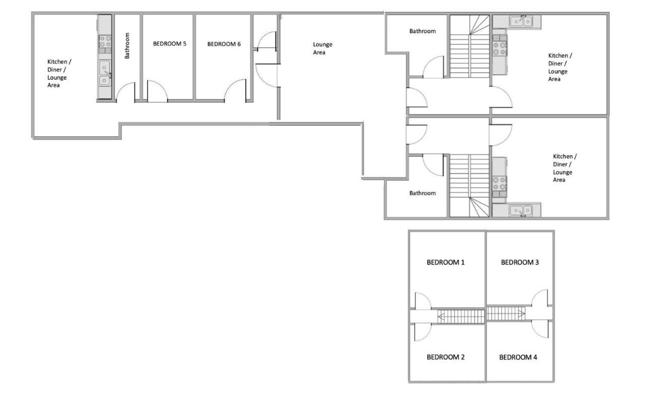 The Penthouse Gathering - Town Centre - Sleeps Up To 16 Wrexham Ngoại thất bức ảnh